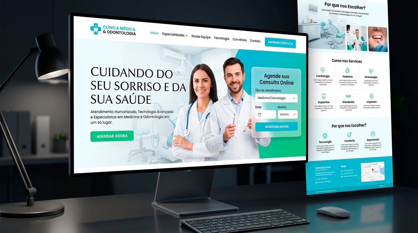 Criador de Site para Clínica Médica & Odontologia