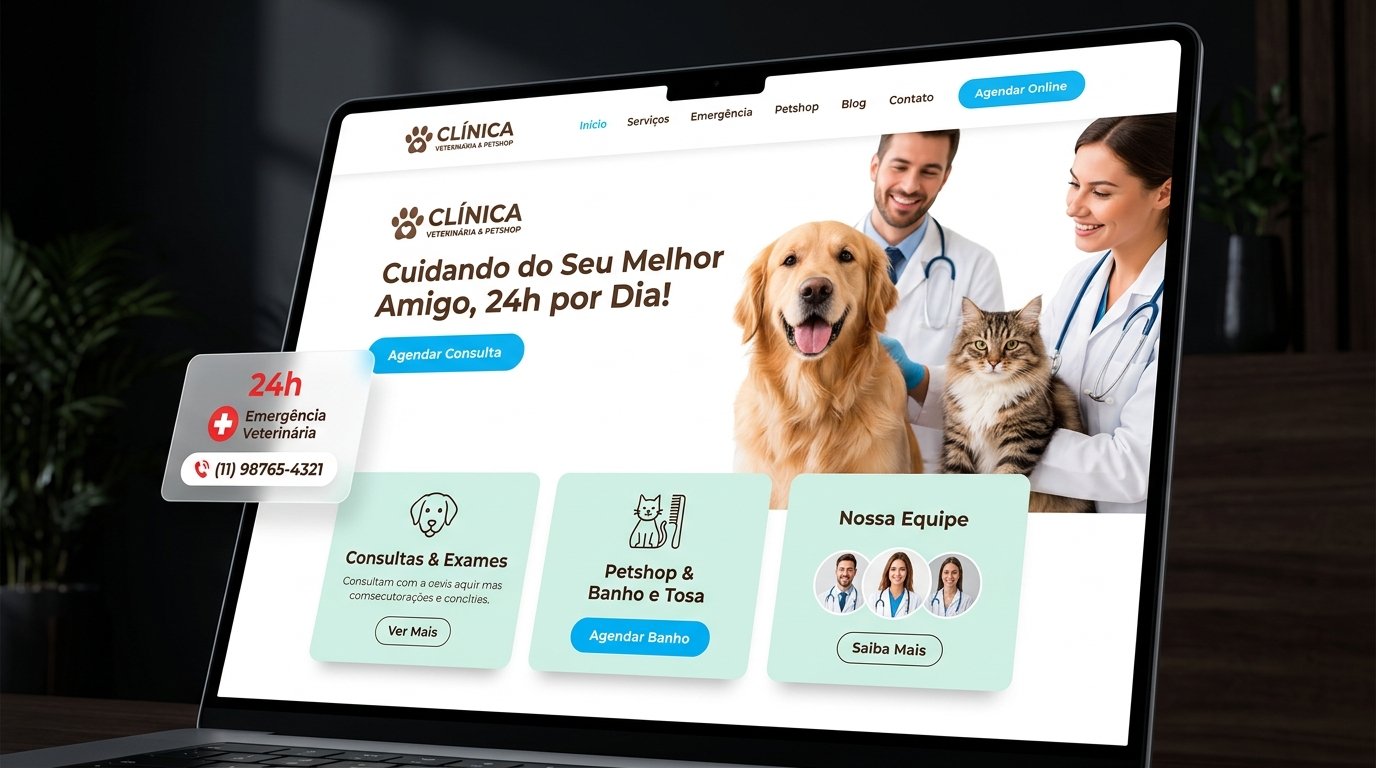 Criador de Site para Clínica Veterinária, Hospital Pet & Petshop