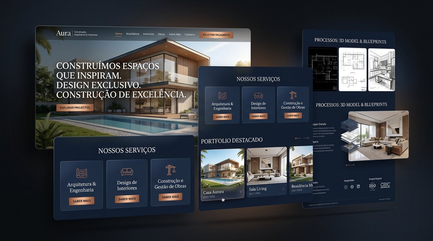 Criador de Site para Construtora, Arquitetura & Design de Interiores