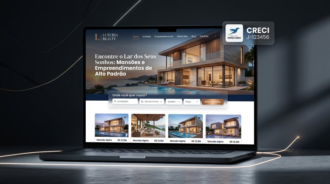 Criador de Site para Imobiliária & Corretores