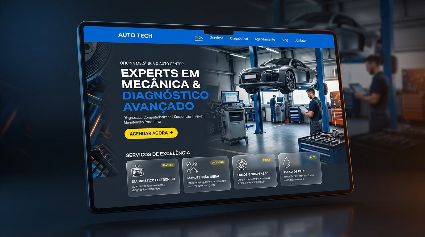 Criador de Site para Oficina Mecânica & Auto Center