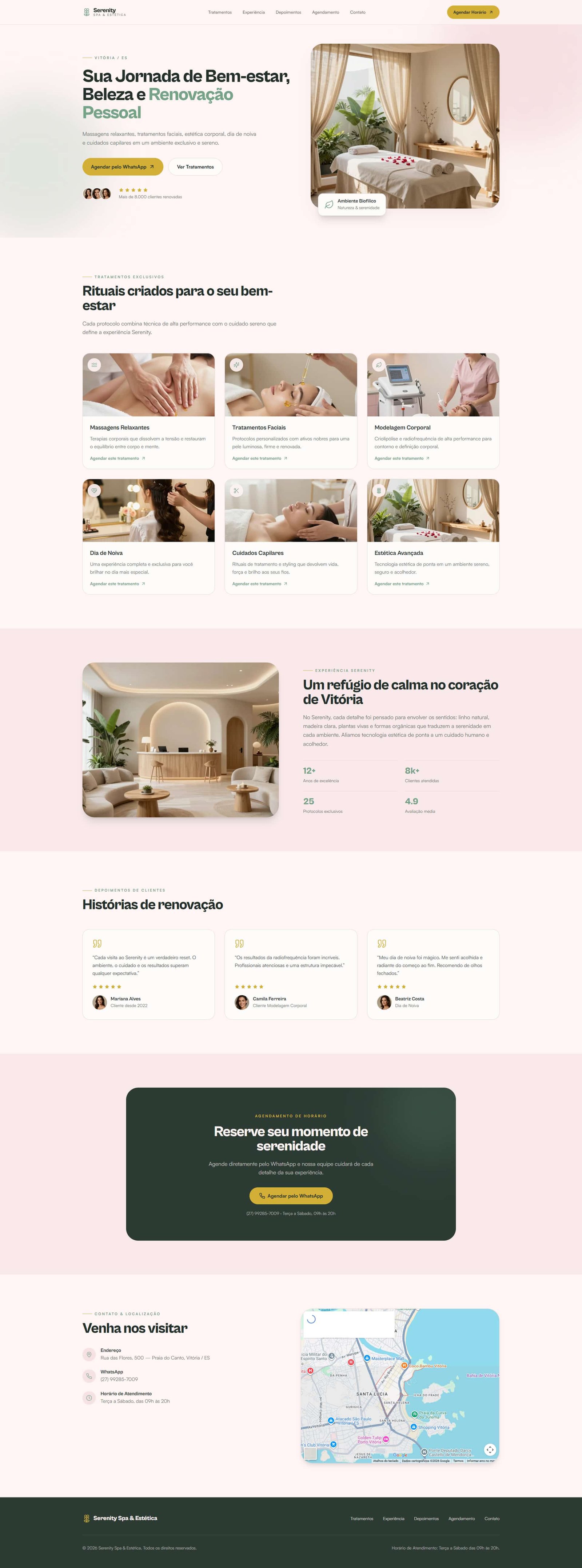 Criador de Site para Salão de Beleza, Spa & Estética