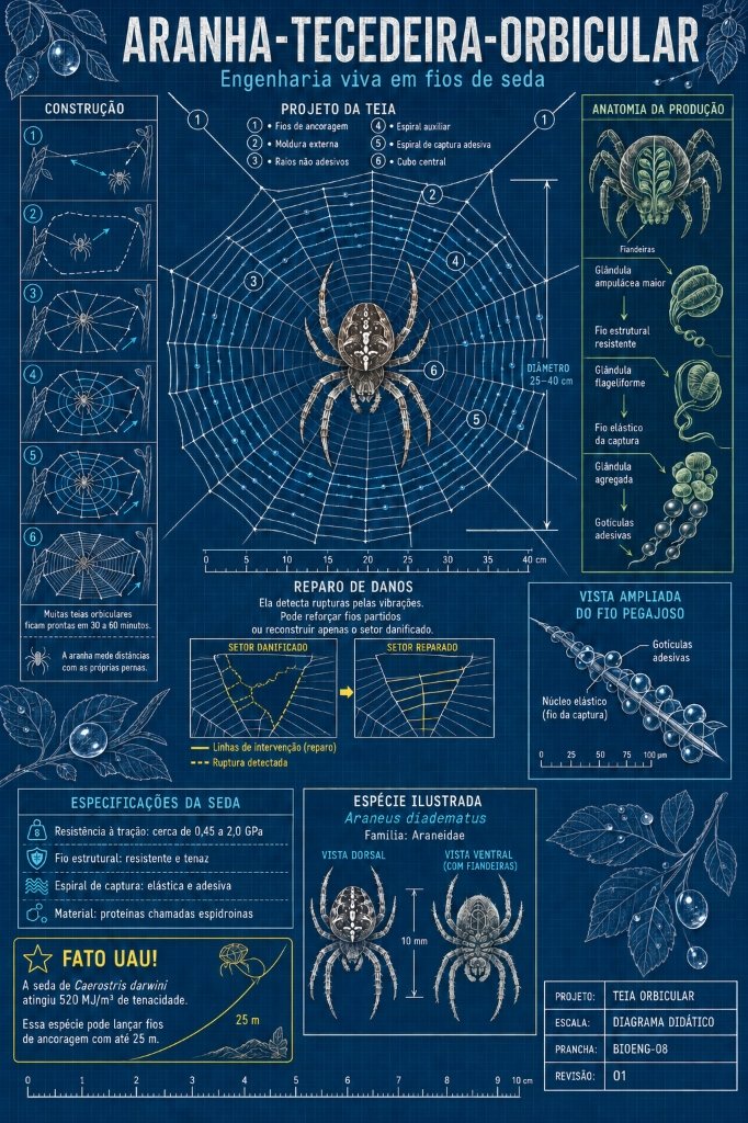 Infográfico Aranha Blueprint